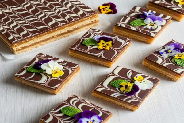 Chocolate Caramel Mini Slice
