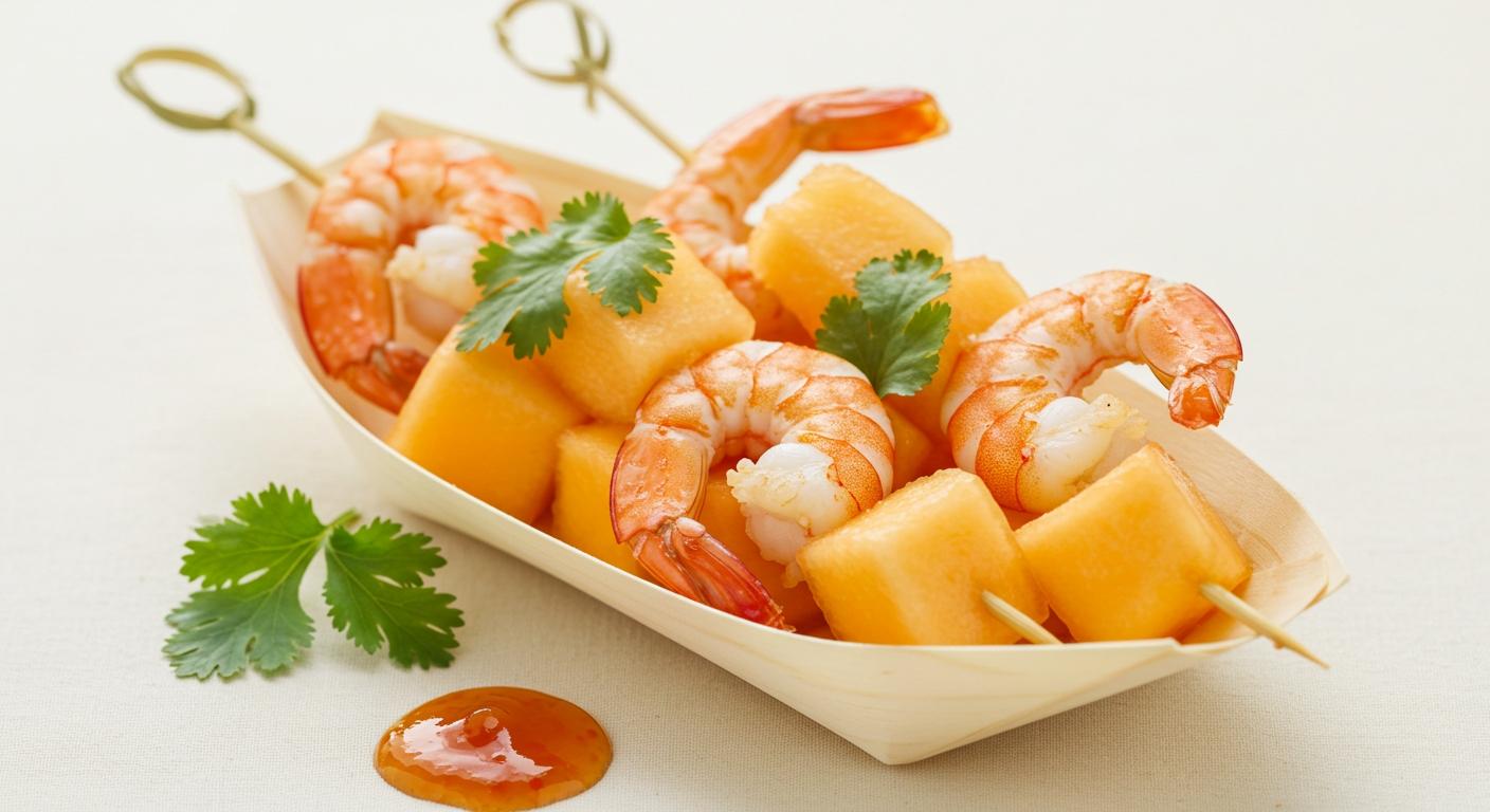 Thai Prawns Melon Skewer