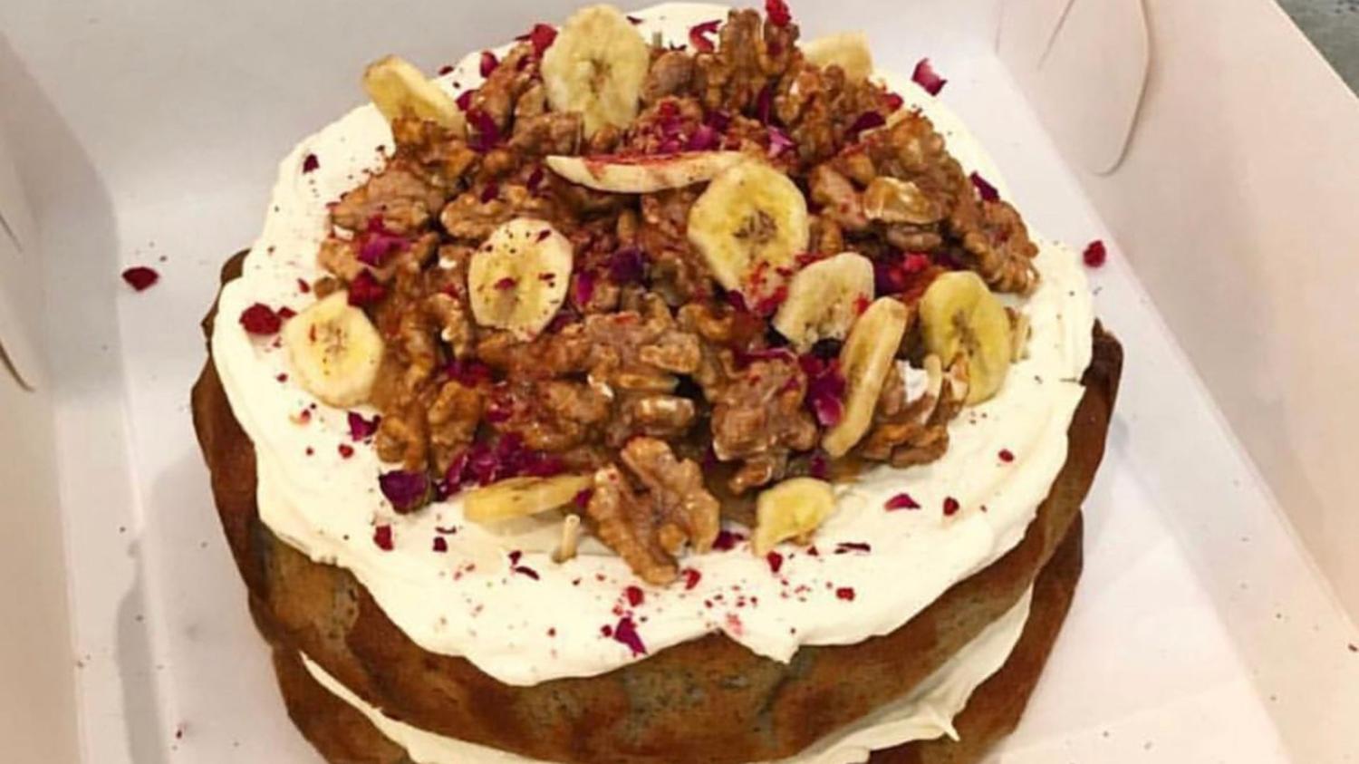 Whole Baked Cake - Banana Walnut