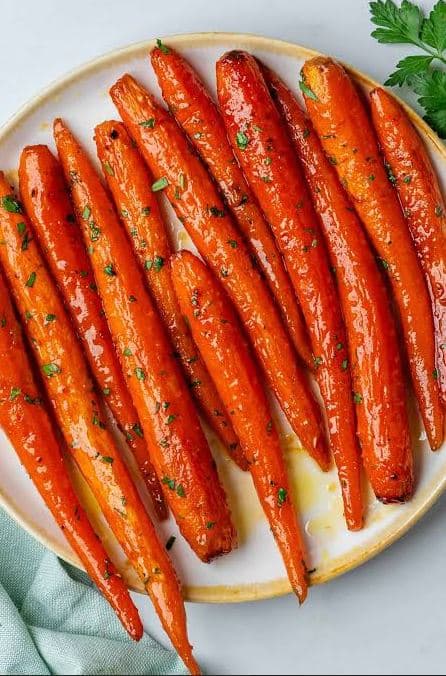 Honey Roasted Baby Carrots with Toasted Hazelnuts