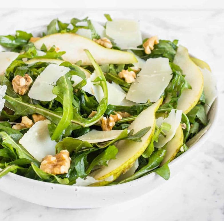 Rocket, Pear & Parmesan with Lemon