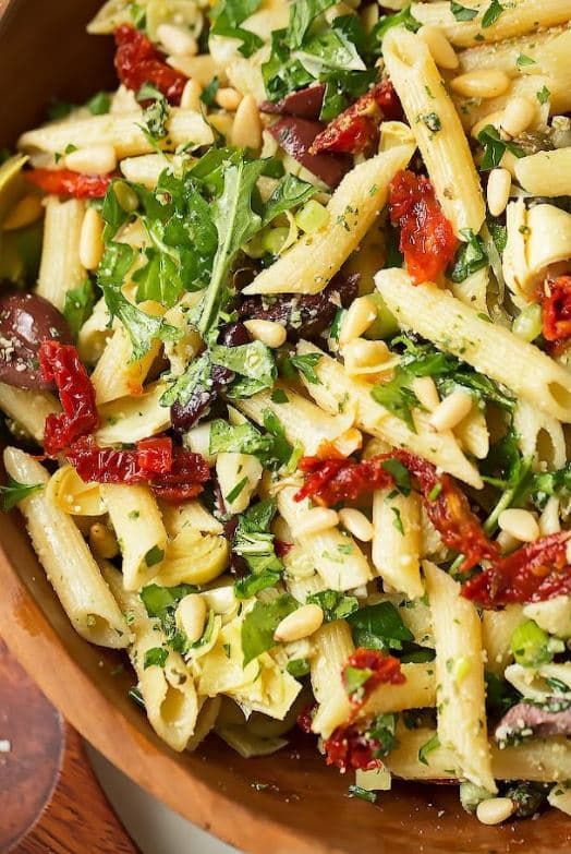 Mediterranean Pesto Pasta Salad (Large Bowl)