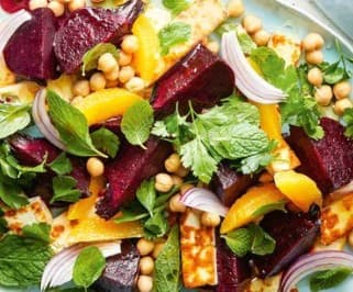 Beetroot, Orange & Haloumi Salad (Platter for 10)