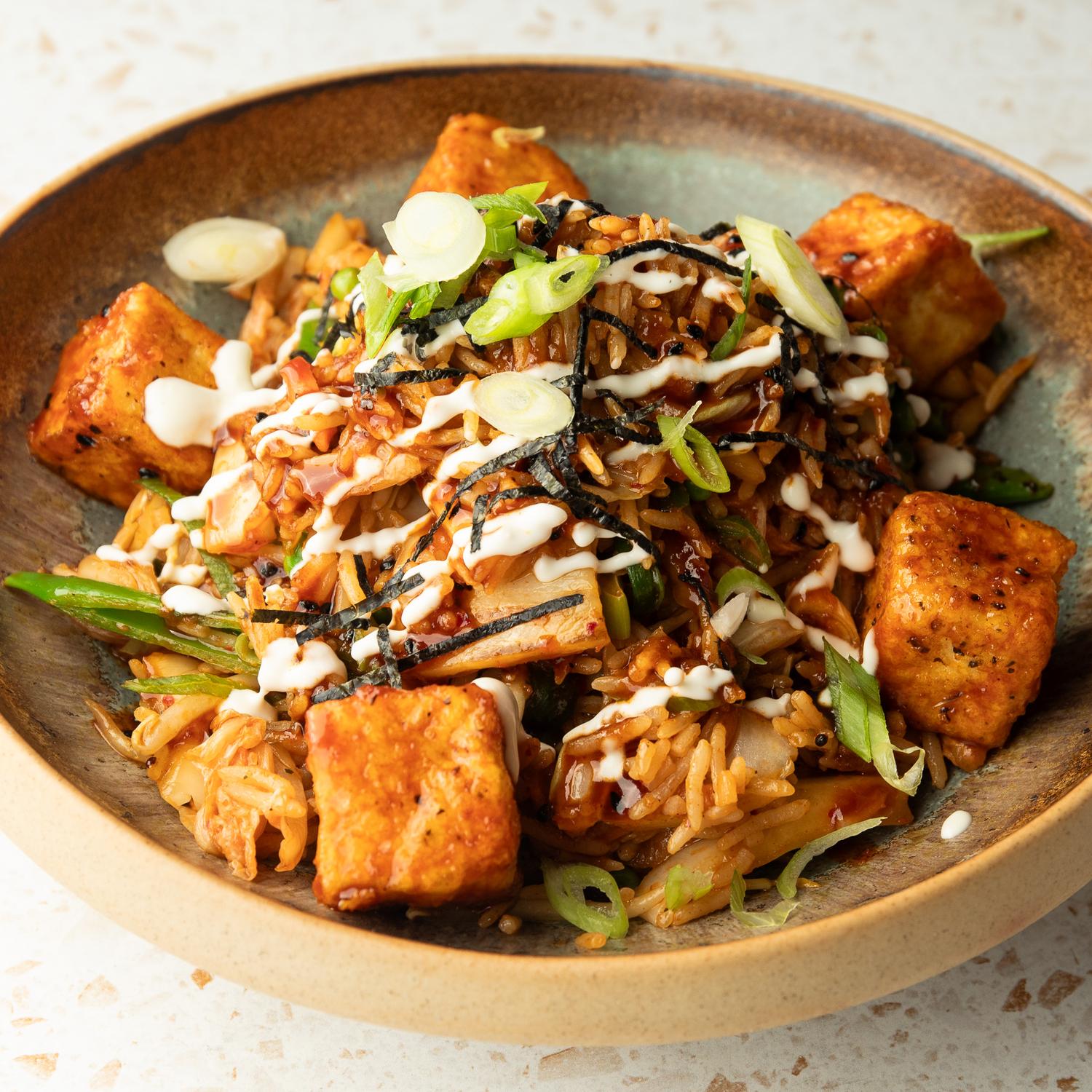 Salt & pepper tofu bokkeumbap