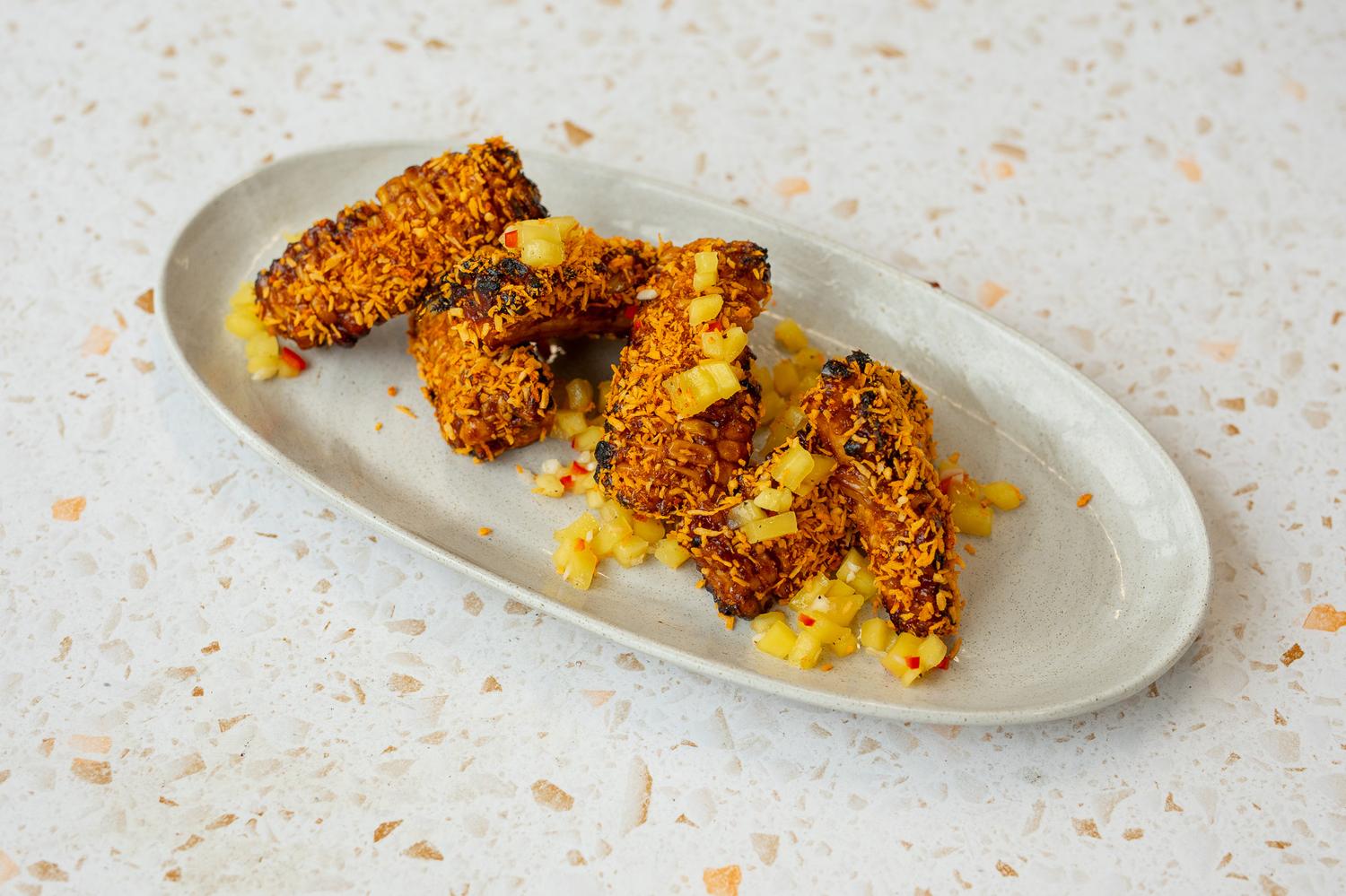 Coconut BBQ corn ribs