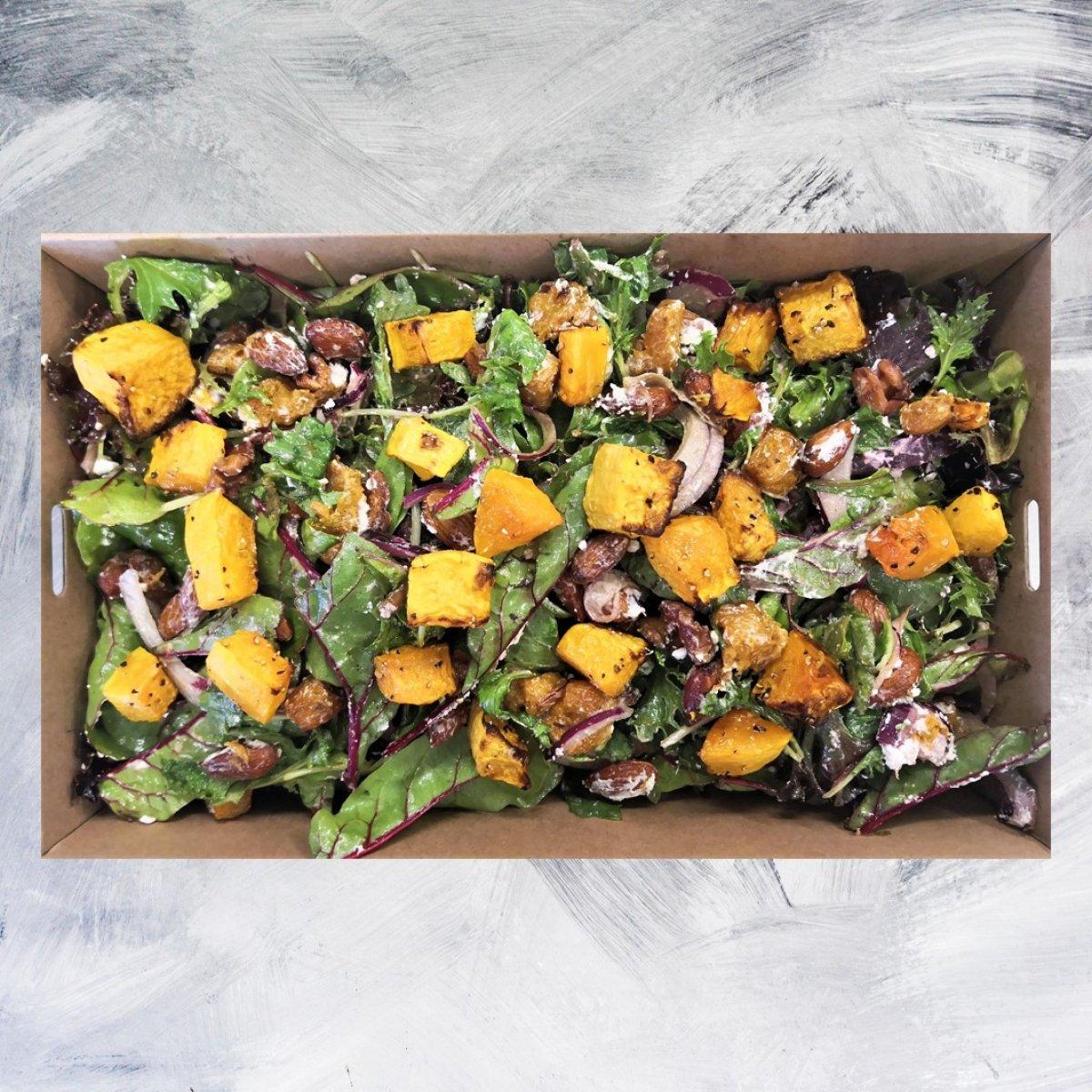 Large Spiced Pumpkin Nuts and Feta Salad Platter