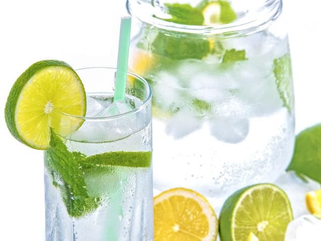 Lemon Cucumber Water Bottle (1L)