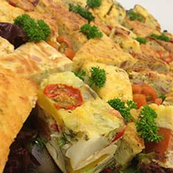 Roasted Vegetable Squares Frittata