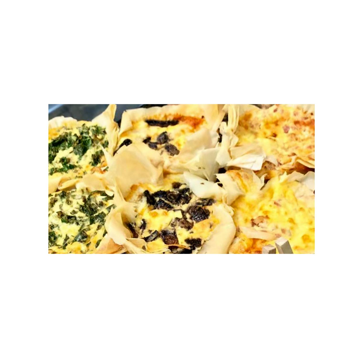 Mini Gourmet Ham and Tomato Quiche