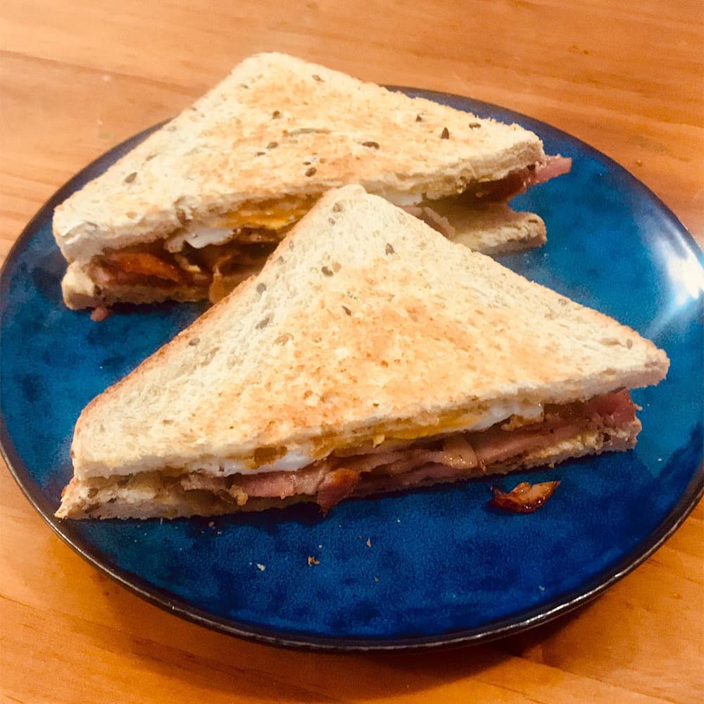 Bacon and Egg Breakfast Sandwich