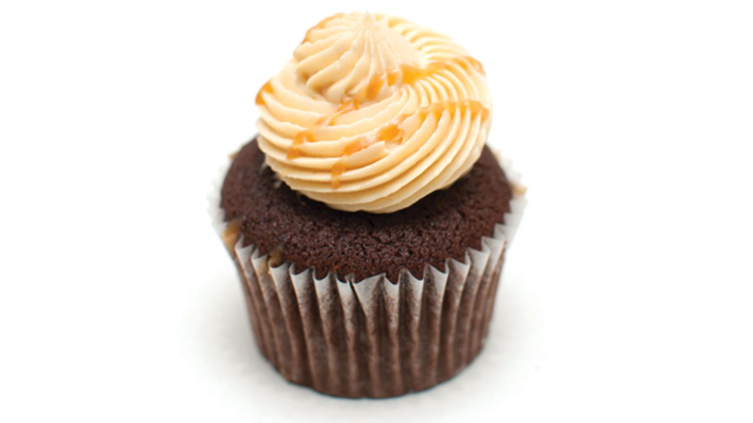 Mini Salted Caramel Cupcake