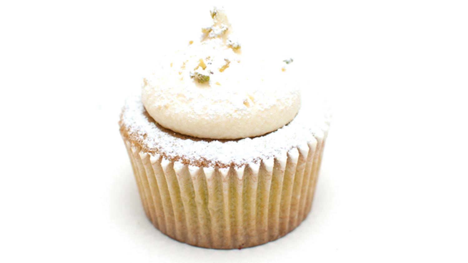 Standard Snowy Pistachio Cupcake