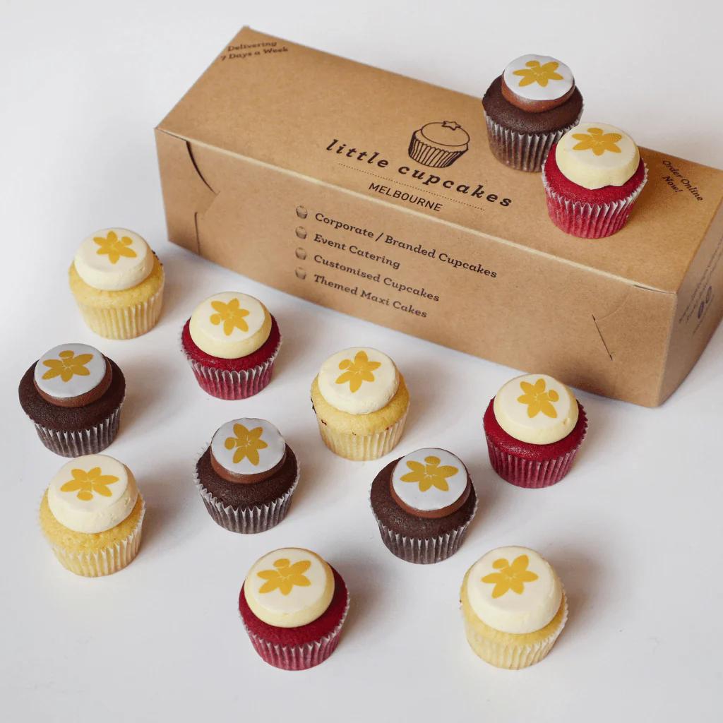 Mini Daffodil Cupcakes
