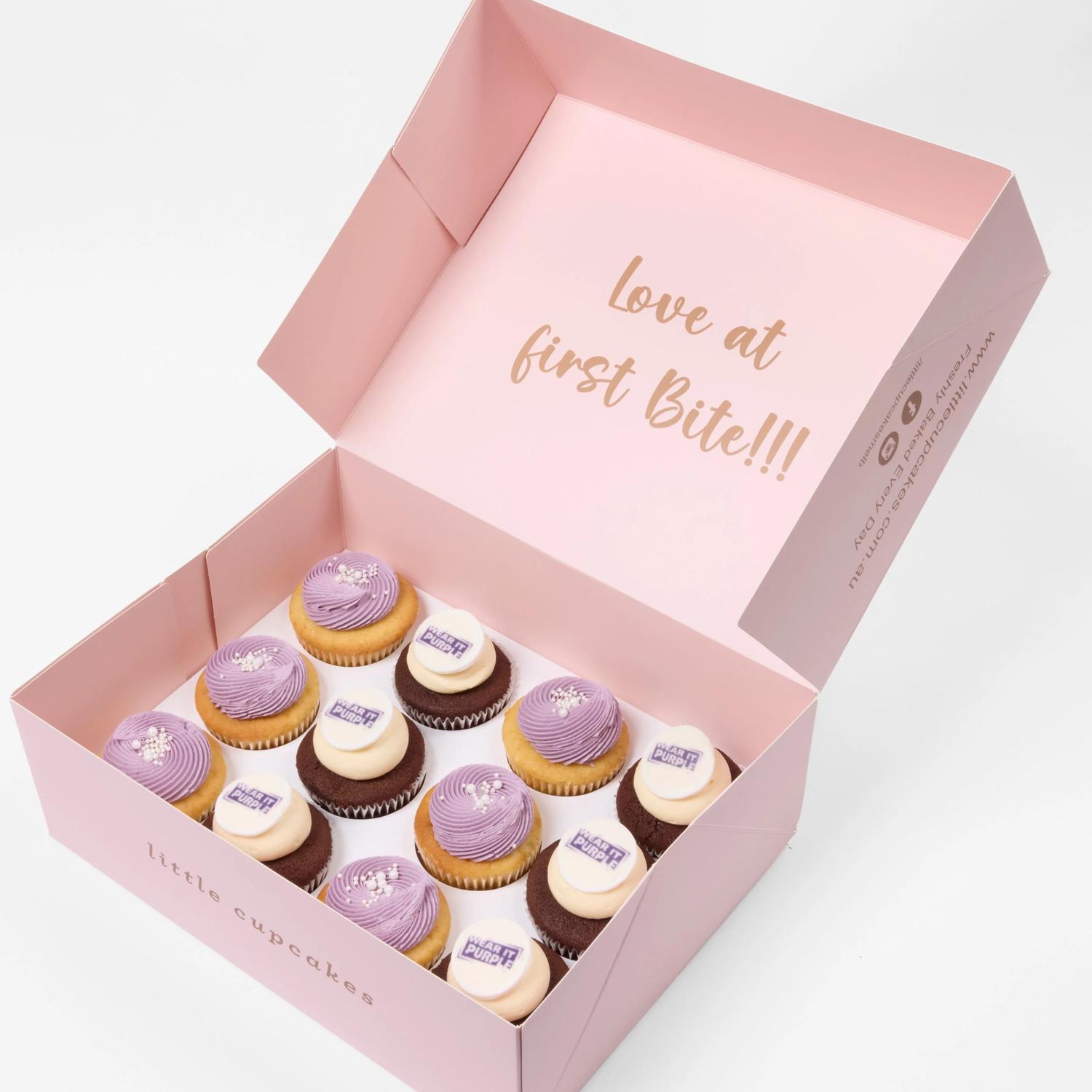 Wear It Purple Day Cupcakes (Minis - 12 Pieces)