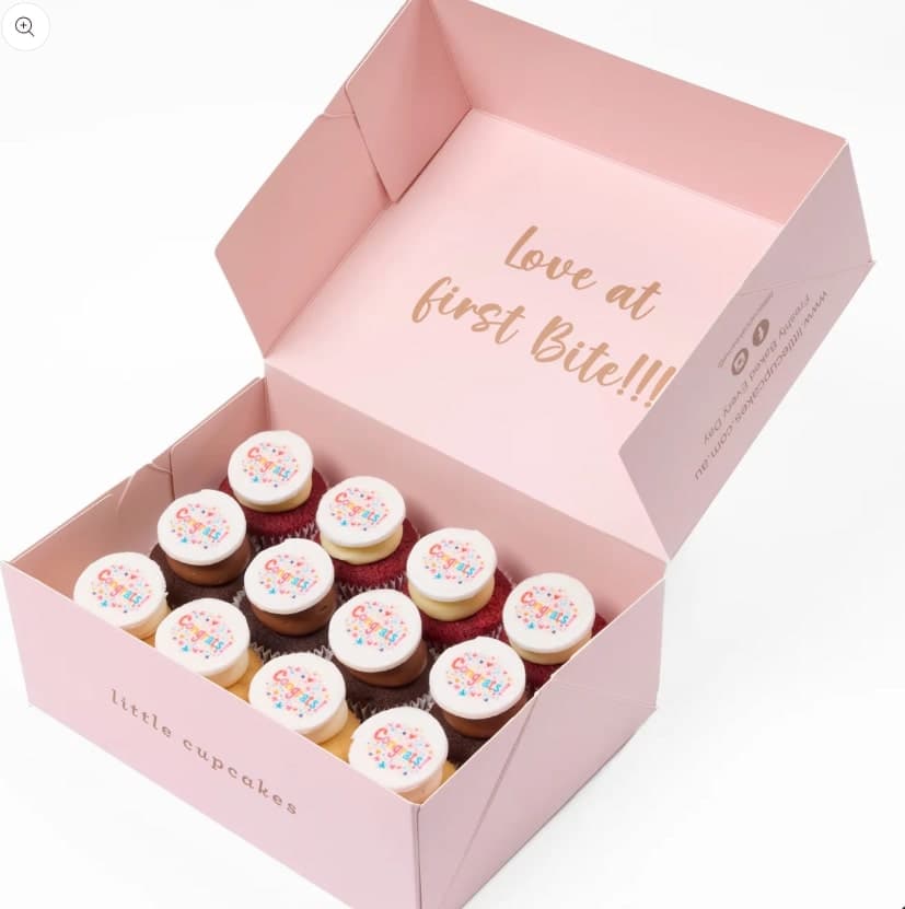 Congratulations Standard Cupcakes (Box of 12)
