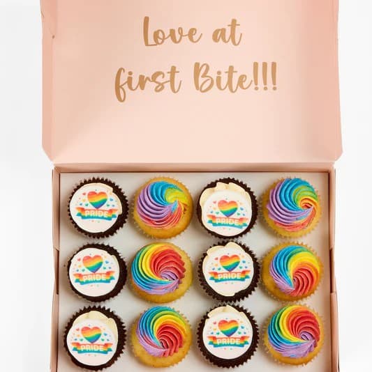 PRIDE Themed Cupcakes (Standard- 12 Pieces)