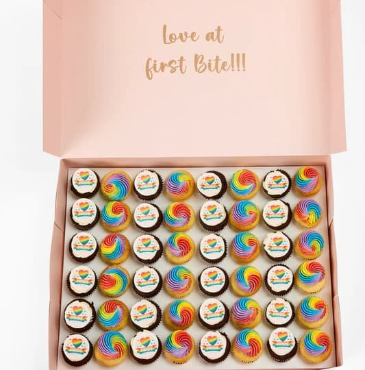  PRIDE Themed Cupcakes (Minis - 48 Pieces)