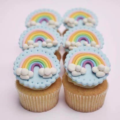 Rainbow Cupcakes (Standard - 12 Pieces)