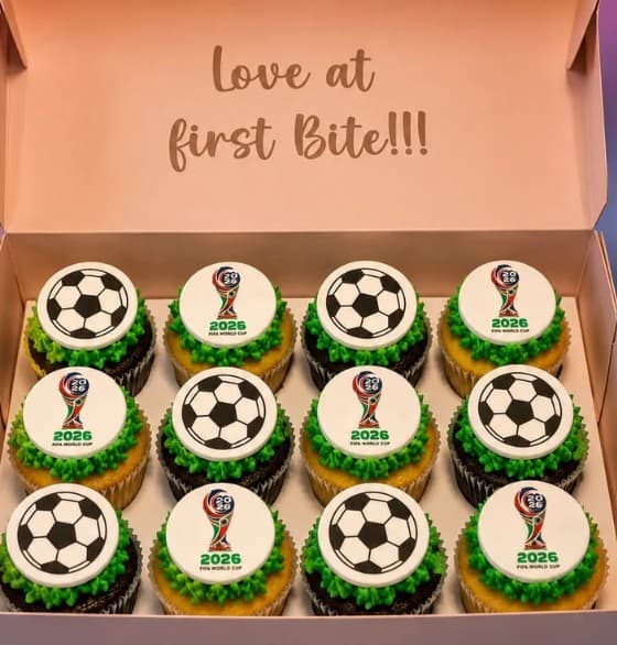 FIFA World Cup Cupcakes (Minis - 12 Pieces)