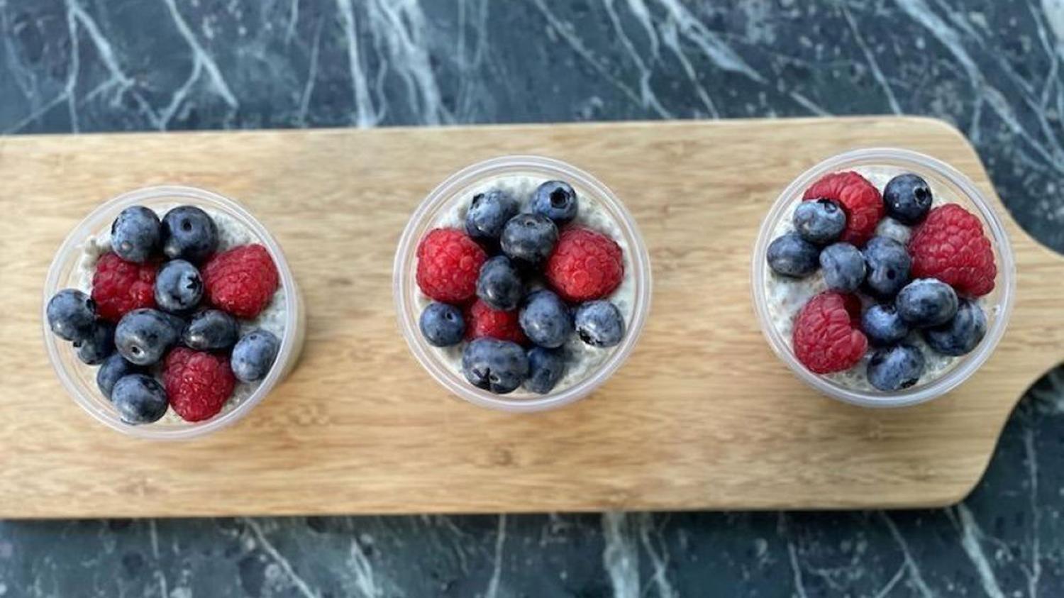 Coconut Berry Chia Cups