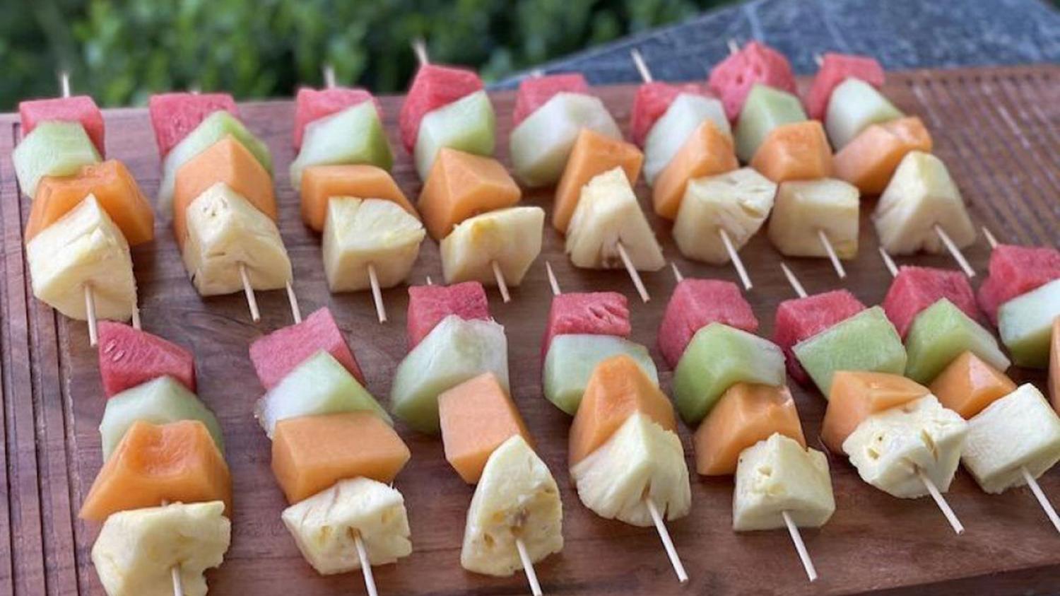 Fresh Fruit Skewers