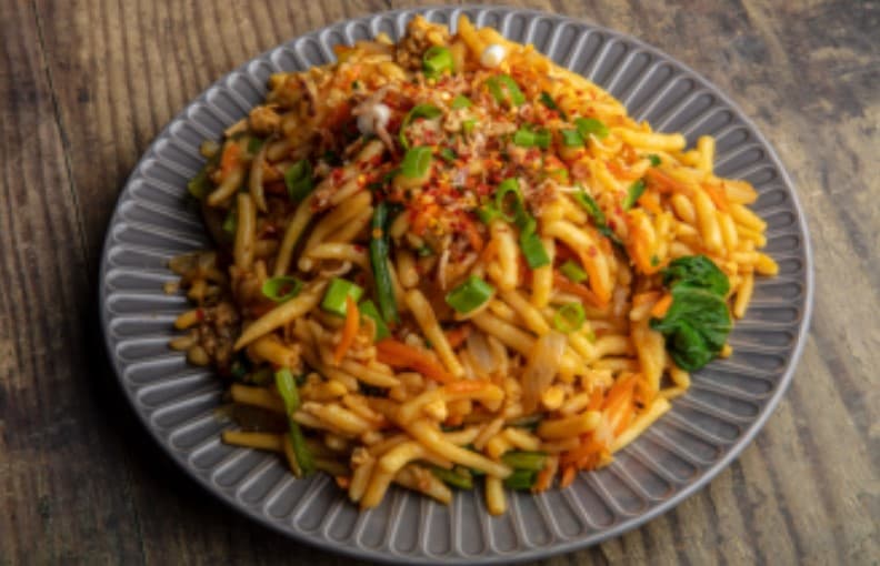 Fried Rice Drop Noodle