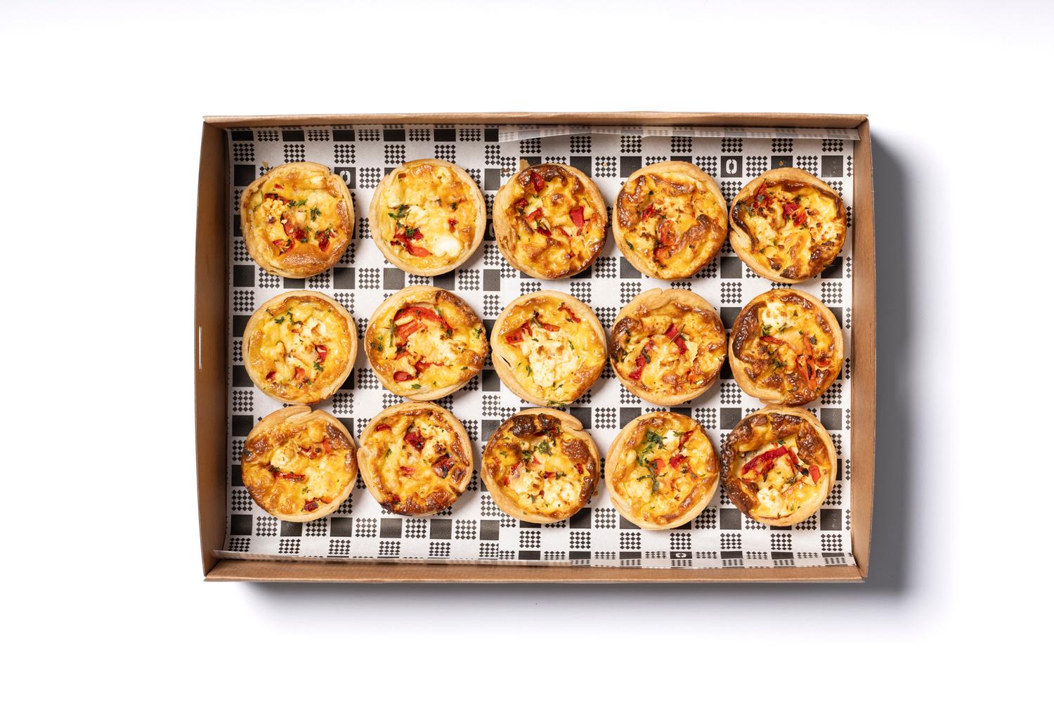 Roasted Capsicum & Feta Tart (Box of 15)