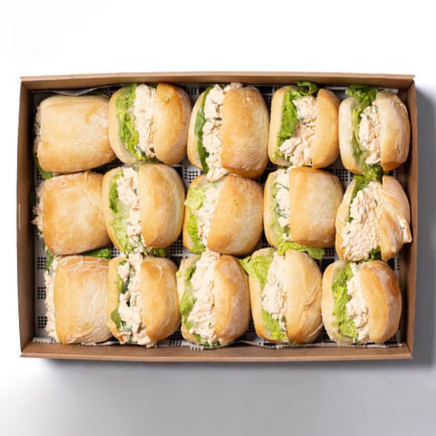 Shredded Spiced Chicken Ciabatta Roll Platter