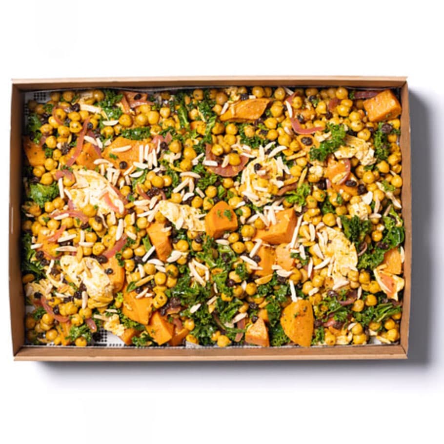 Afghani Spiced Chicken w/ Chickpeas Salad Platter