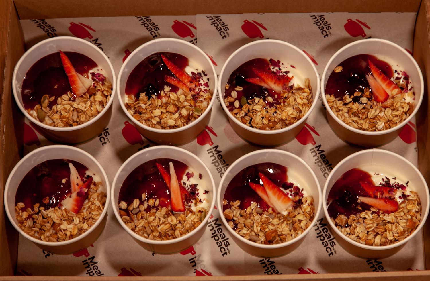 Rose Water Yogurt Pots with Seasonal Jam 