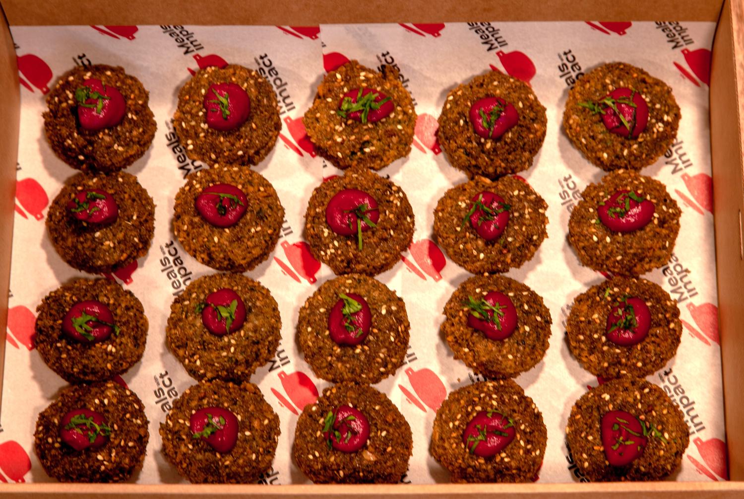 Egyptian Falafel with Beetroot Hummus