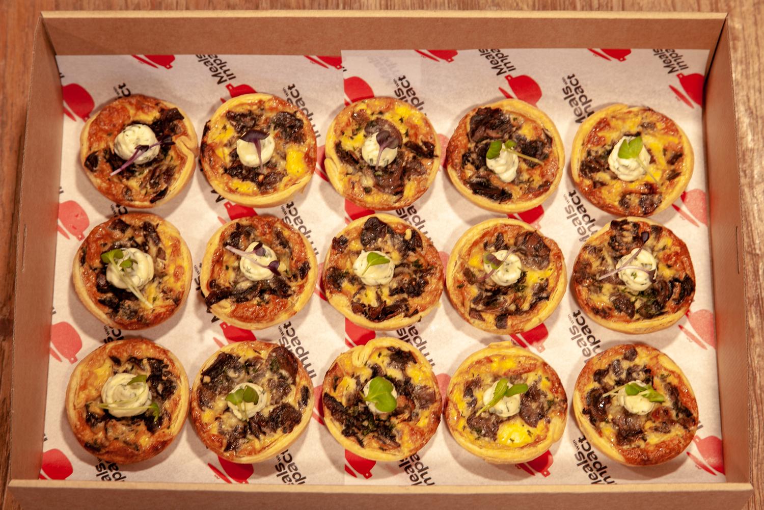 Gluten free Vegan Mushroom & Thyme Tarts