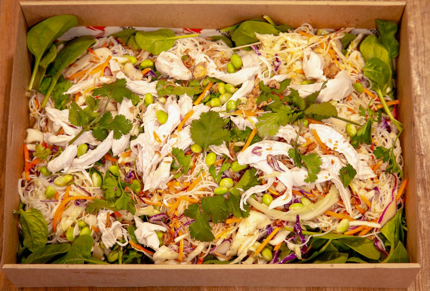 Vietnamese Chicken with Rice Noodles Salad