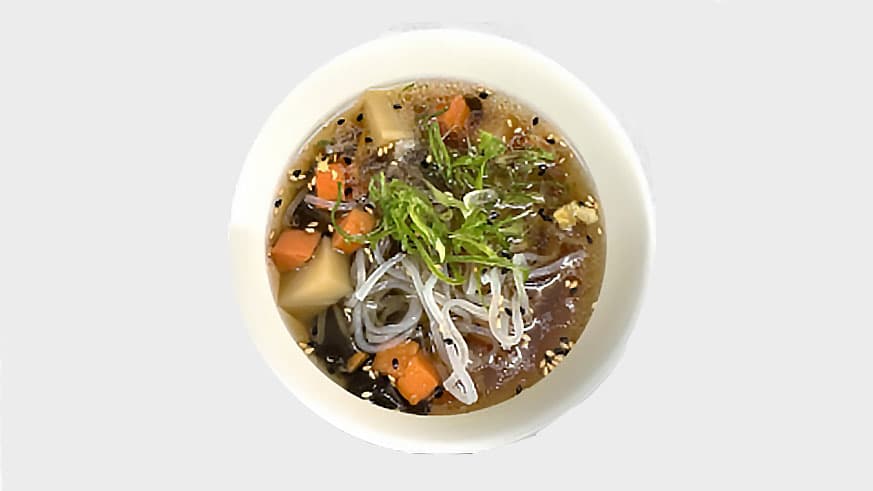 Mix Vegetable Soup with Glass Noodle