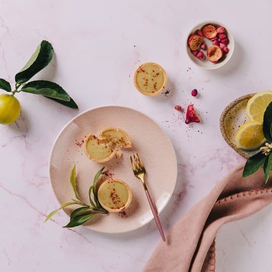 Native Lilli Pilli and White Chocolate Tarts