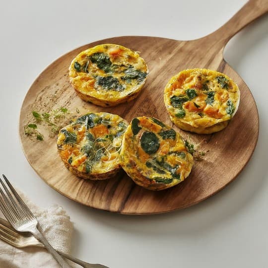 Saltbush Spinach & Pumpkin Mini Frittata