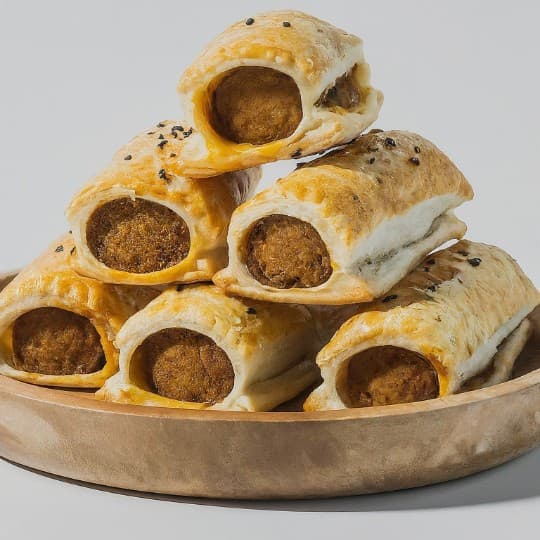 Mini Mushroom & Wattle Seed Sausage Roll