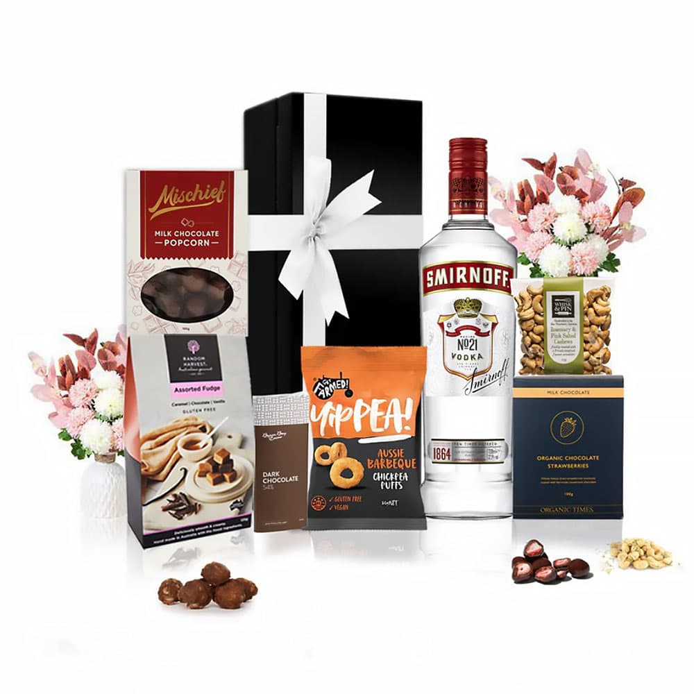 Vodka & Gourmet Snacks Gift Hamper