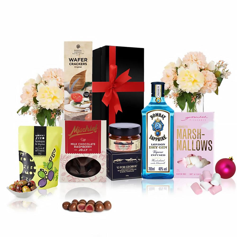 Gin & Gourmet Snacks Gift Hamper