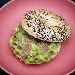 Avo Our Way Filled Breakfast Bagel