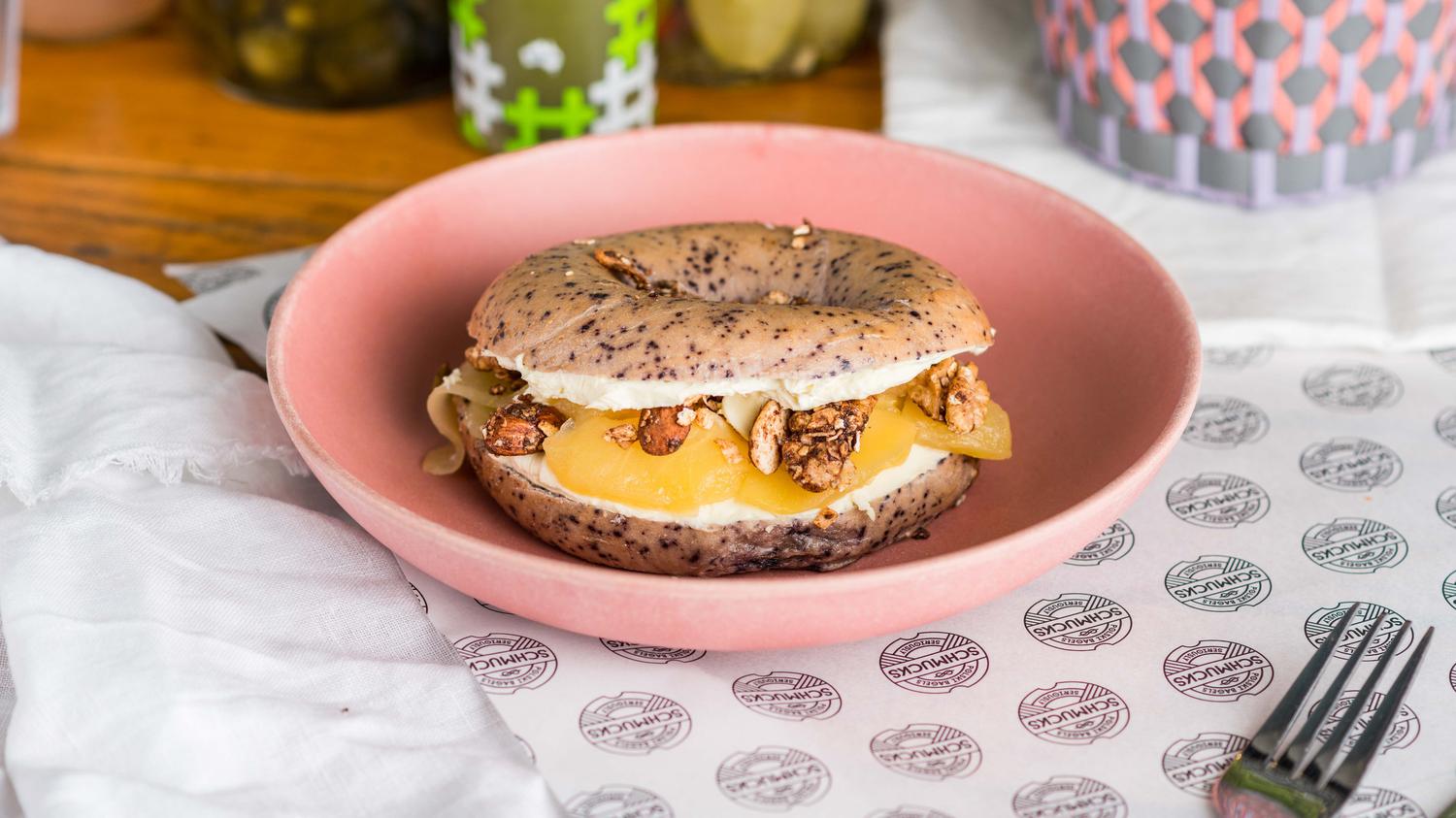 Stru Blue Filled Breakfast Bagel