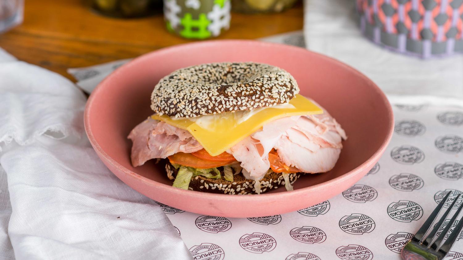 Polish Hot Brown Lunch Bagel