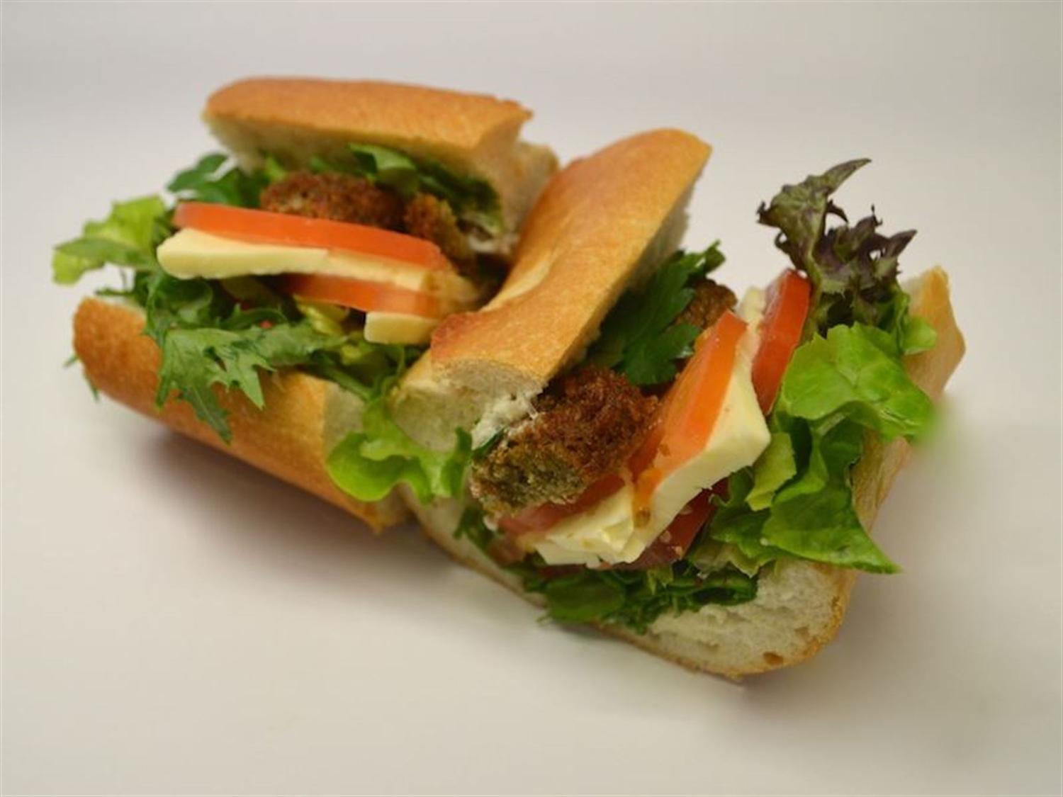 Small Vegetarian White Baguette