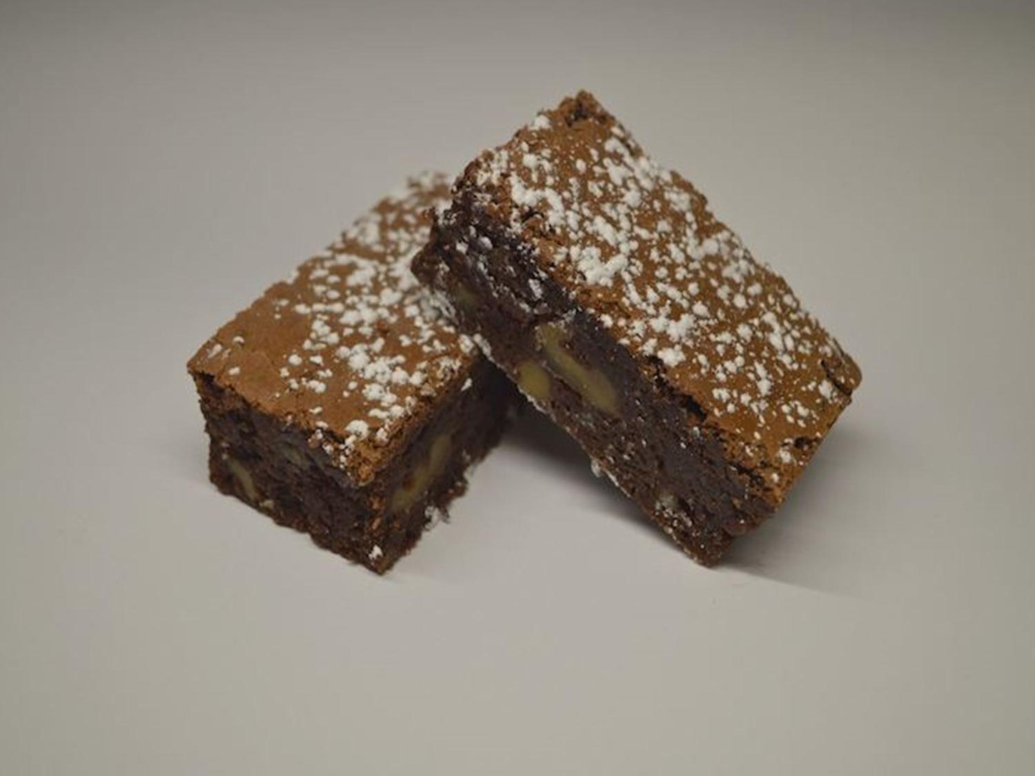 Hazelnut Brownie Slice