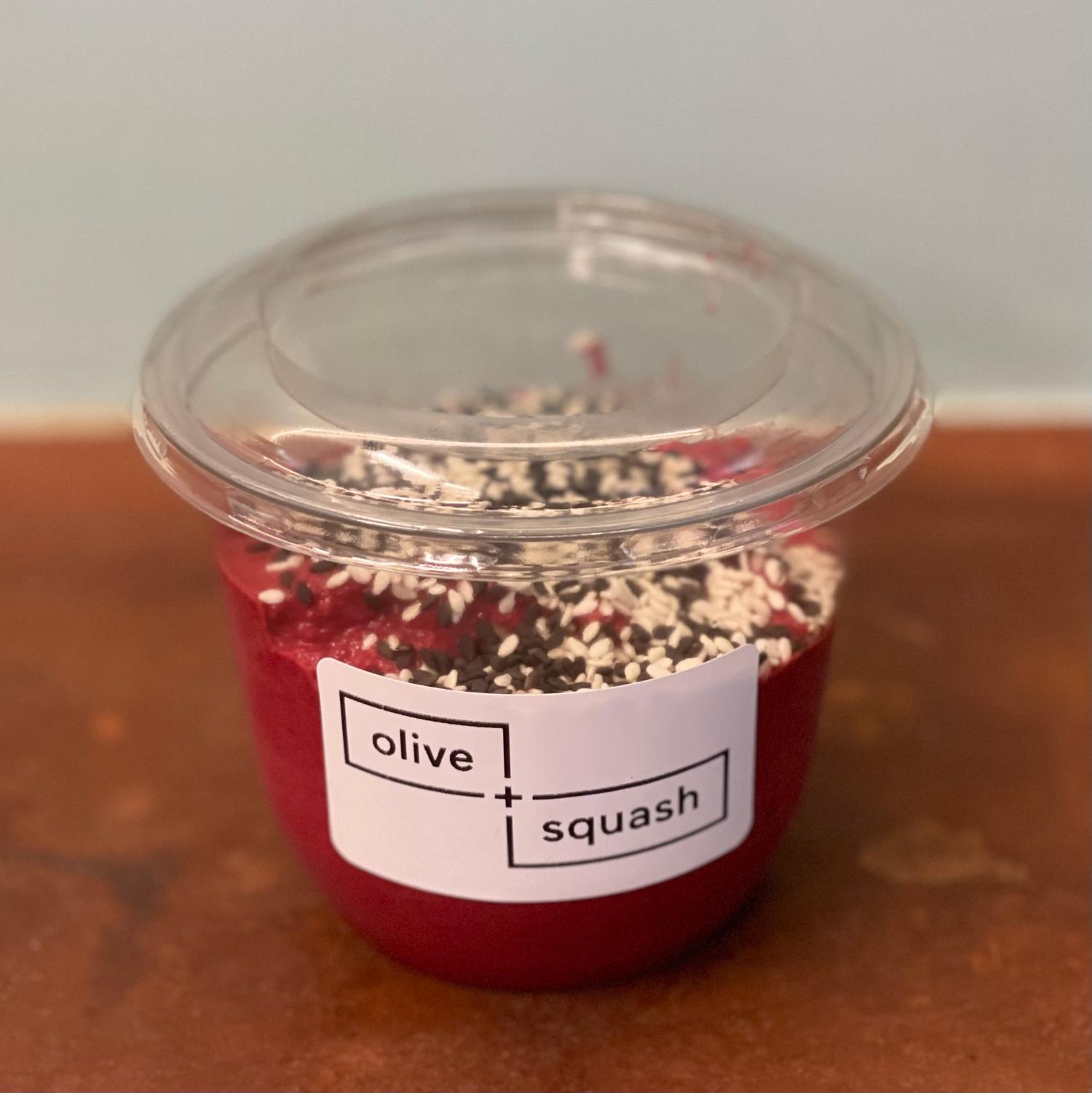 Beetroot Hummus Pot