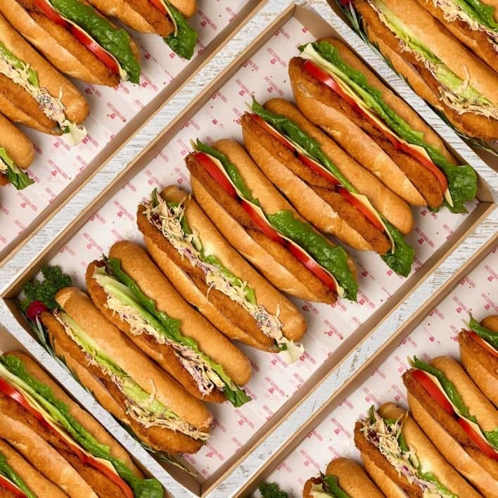 Fully Loaded Chicken Schnitzel Rolls (6 Pieces)