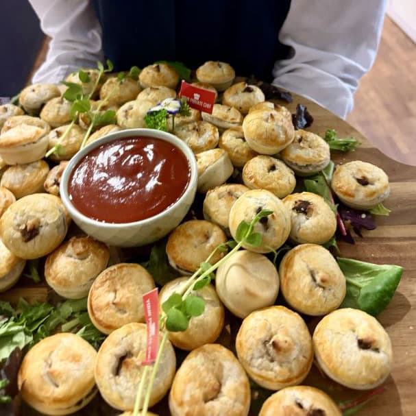 Petit “One Bite” Beef Pies, with Relish