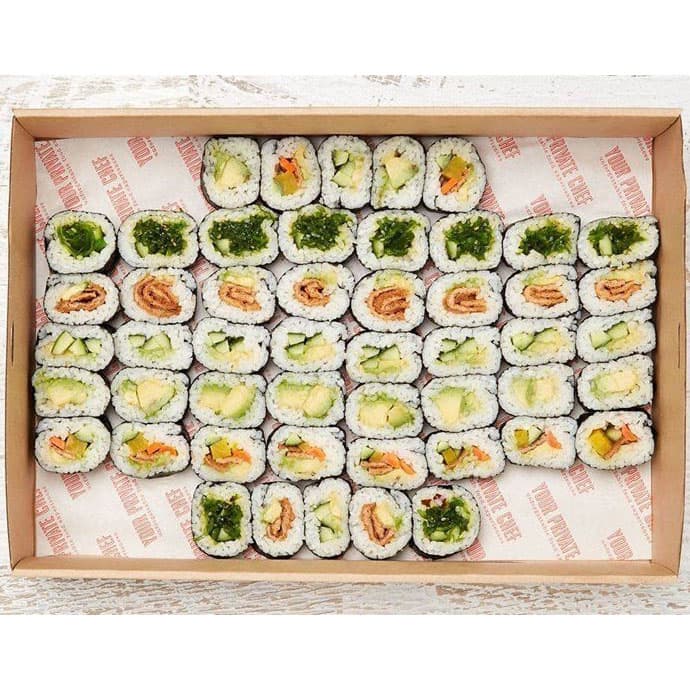 Vegetarian Sushi Platter (50 Pieces)