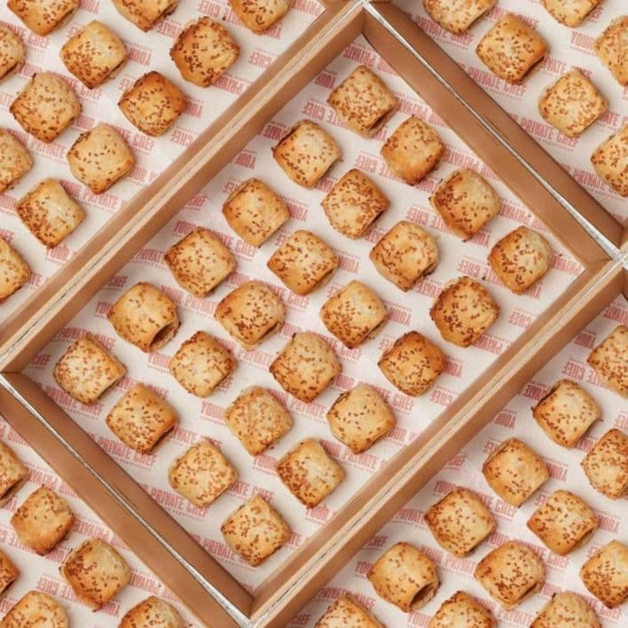 Homemade Beef Sausage Rolls (24 Pieces)