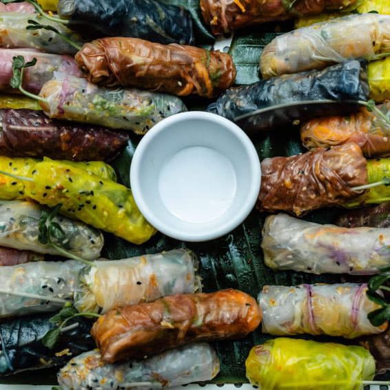 Mixed Rice Paper Roll Variety Platter (30 Pieces)